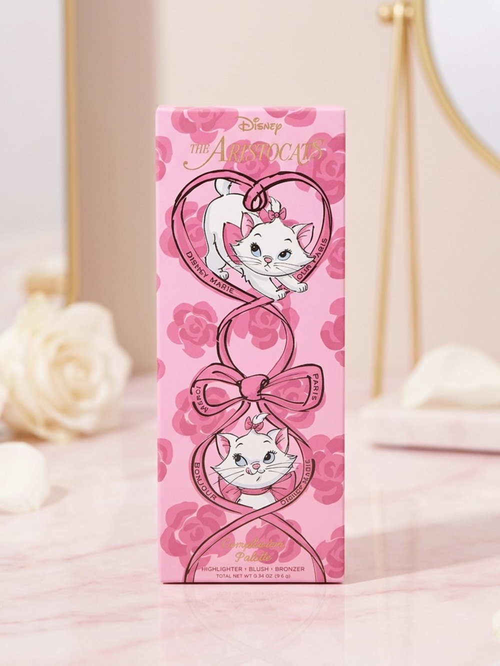 Disney Aristocats Marie Cheek Trio Blush Bronzer Highlighter Palette